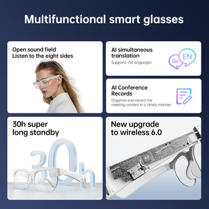 แว่นตาอัจฉริยะพร้อมหูฟัง แปลภาษาได้ 156 <span class=keywords><strong>ภาษา</strong></span> แว่นตาแปลภาษา AI แว่นตาอัจฉริยะ - Product Image 5