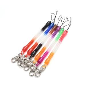 1 pièce Porte-clés extensible en spirale à ressort en plastique noir pour hommes et femmes Porte-clés Cadeaux - Product Image 4