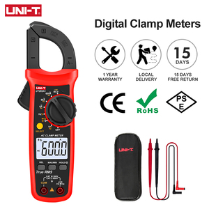 Uni t kỹ thuật số kẹp Meter ut201 + ut202 + ut203 + ut204 + AC DC điện áp amperimetro Tester Kìm Ampe kế kháng tần số Meter - Product Image 3