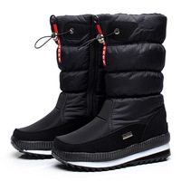 Bottes de Neige pour Femme, Bottes d'Hiver à Plateforme Épaisses en Peluche, Imperméables, Antidérapantes, Mode Féminine, Chaussures d'Hiver Chaudes à Fourrure