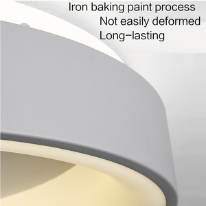 Đèn Led Trần Hiện Đại Đèn Hình Tròn Phòng Ngủ Đèn Chùm Màu Đen Phòng Khách Trang Trí Học Tập Điều Khiển Từ Xa - Product Image 6