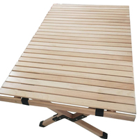 Table de pique-nique de Camping en bois massif, bricolage, vente en gros, avec sac de transport