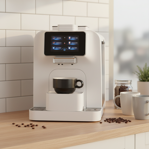 Fully-Automatic Plastic <b>Coffee</b> <b>Maker</b> Commercial Household Use Intelligent Touch Screen Control Programmable - Product Image 1