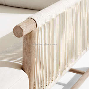 Singleture Patio Garden <b>Sofas</b> Garden Sets Teak Furniture <b>Outdoor</b> Solid Wood <b>Rattan</b> Teak Single - Product Image 4