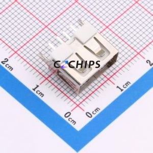 916-361A1014Y10200 USB Connector Through hole Component (THT) Connector Type-A USB 2.0 Female Through Hole - Product Image 1