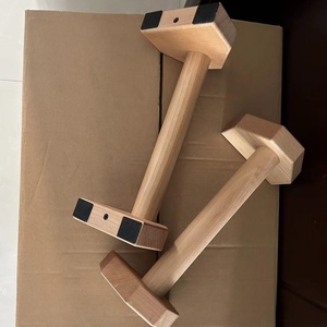 CHENGMO SPORTS Factory Direct 20CM manico <span class=keywords><strong>in</strong></span> <span class=keywords><strong>legno</strong></span> di faggio di alta qualità Push up Stand esagonale Pull Up Bar Parallettes <span class=keywords><strong>in</strong></span> <span class=keywords><strong>legno</strong></span> Bar - Product Image 6