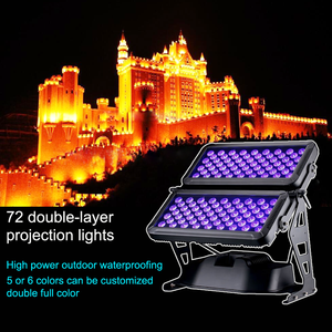 IP65 a prueba de agua 72X10W RGBW LED Matrix Light arandela de pared exterior Luz de inundación para ciudad KTV DMX512 Control luz iluminación de escenario - Product Image 4