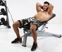 Banc d'entraînement de fitness en gros commercial, chaise partenaire d'haltères en métal d'intérieur, équipement d'entraînement assis à pile de poids de câble