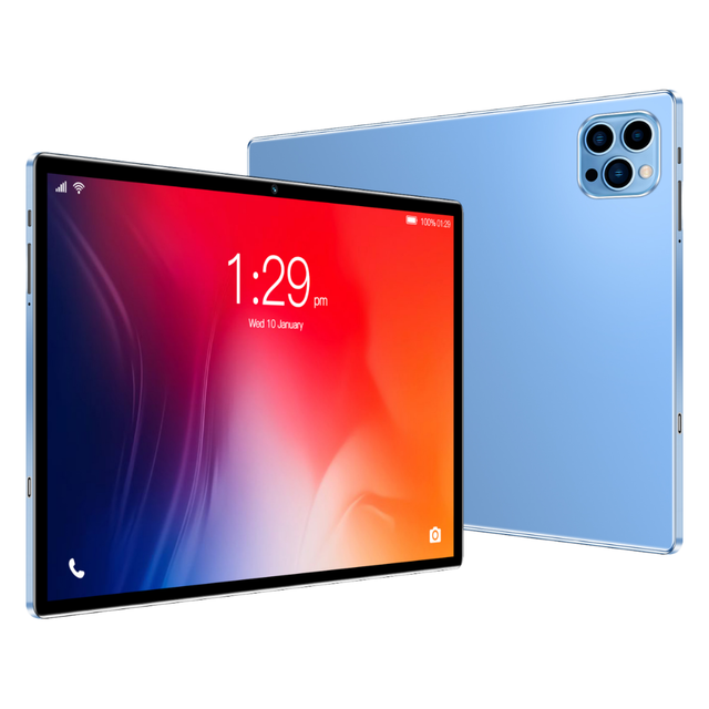 New High-End >10.1 Inch MTK Android 12 Tablet PC for Kids 8GB 256GB Dual Camera 5MP+13MP WiFi GPS FM Capacitive Touch Screen