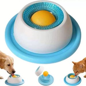 Gamelle interactive anti-glouton pour chien avec plaque de léchage et design de nettoyage de la langue, étanche et anti-fuite en TPR/PET - Product Image 1