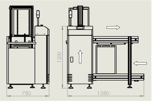 NeoDen marka otomatik SMT makinesi NDU250 PCB transferi ve kurulu dergisi parça yükleyici bant konveyör toplamak - Product Image 6