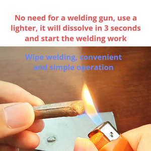 OEM 3 pièces/sac Baguettes de soudage universelles à <span class=keywords><strong>basse</strong></span> <span class=keywords><strong>température</strong></span>, durables, pour acier inoxydable, <span class=keywords><strong>aluminium</strong></span> et métaux - Product Image 6