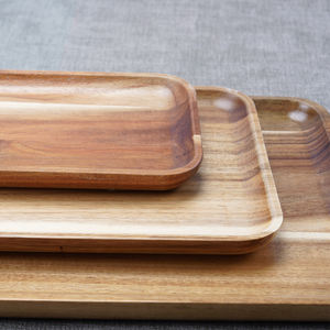 <span class=keywords><strong>3</strong></span> 개 아카시아 나무 사각 과일 음식 간식 트레이 접시 서빙 치즈 접시 나무 Charcuderety 플래터 서빙 트레이 - Product Image 4