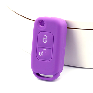 Accessoires automobiles en silicone à la mode de haute qualité pliant la couverture de clé de voiture à 2 boutons - Product Image 3
