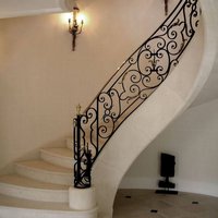 Elegante Maßgefertigte Moderne Eisen-Treppengeländer & Türdesign-Lösungen mit Einfacher Installation und Lackierbarer Oberfläche