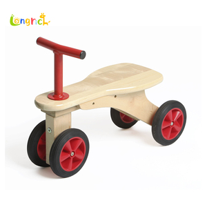 <span class=keywords><strong>Tricycle</strong></span> à quatre roues en <span class=keywords><strong>bois</strong></span> massif pour enfants, vélo d'équilibre 3 en 1, harnais de sécurité à 3 points, utilisation en chambre et en salon - Product Image 2