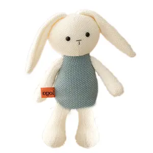 Creative Unisex Knitted Bunny Doll Lovely Soft <strong>Plush</strong> <strong>Crochet</strong> Rabbit Toy with PP Filling Customizable ODM - Product Image 1
