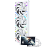 Nouveau refroidisseur d'eau à roulement à billes ARGB blanc ICE APEX VISION PRO360, système de refroidissement liquide pour processeur, compatible Intel LGA115X/1200/1700/1851AM4/AM5