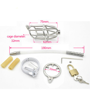 Dispositif <span class=keywords><strong>de</strong></span> <span class=keywords><strong>chasteté</strong></span> masculin en acier inoxydable, <span class=keywords><strong>cage</strong></span> à pénis, anneau <span class=keywords><strong>de</strong></span> pénis, jouets sexuels <span class=keywords><strong>pour</strong></span> adultes <span class=keywords><strong>pour</strong></span> hommes et garçons - Product Image 6