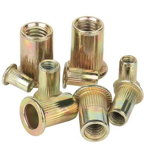 Trung Quốc Fastener Nhà Sản Xuất M6 M8 M10 Đầu Phẳng Đinh Tán Nuts Threaded Chèn M12 Có Knurled Mù Đinh Tán Nuts - Product Image 1
