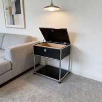Armoire de rangement moderne en acier inoxydable, connectable, pour petite location, sans perçage, installation facile, utilisation salle à manger et chambre