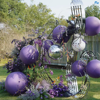 Ballon de peinture en aérosol de ballon réfléchissant coloré géant avec logo personnalisé grand ballon de plage en PVC boule de peinture en aérosol de couleur