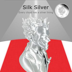 Filamento de Seda OPY 1.75mm 1kg PLA Doble Color Brillante Material para Impresora 3D Oro Plata Cobre Blanco Filamento de Seda - Product Image 4