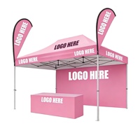 Tente de salon professionnelle en tissu Oxford avec structure en alliage d'aluminium, personnalisable, robuste, durable, publicitaire, imperméable, résistante aux UV et ignifuge