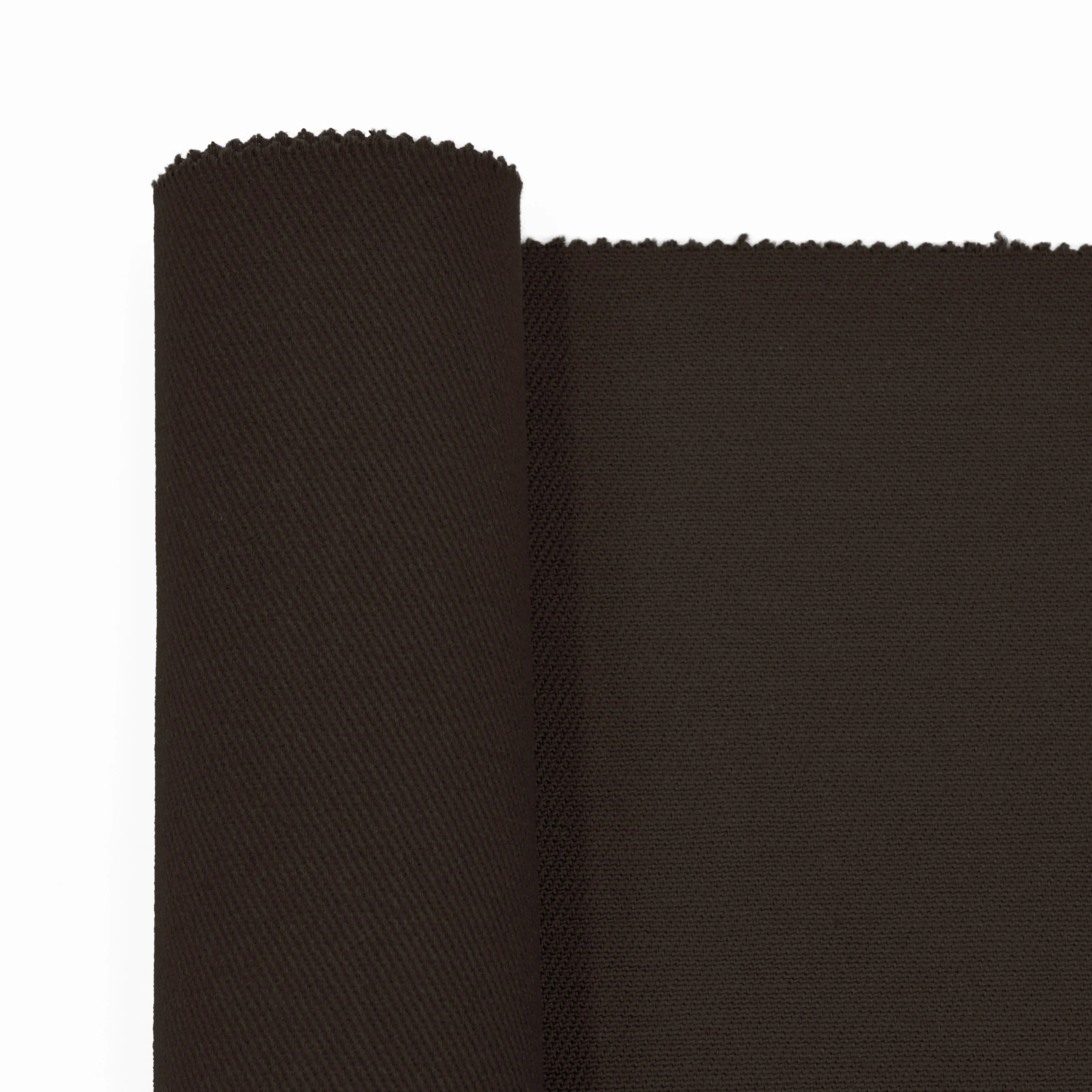 Pabrik Cina 97 katun 3 spandeks 340gsm kain kepar tekstil bahan baku untuk pakaian kain grosir