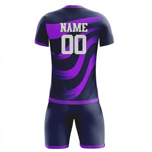 Ensemble de maillots de football personnalisés à la mode Uniforme de club Sublimation de l'équipe Vêtements de football en gros bon marché avec vos propres créations - Product Image 2
