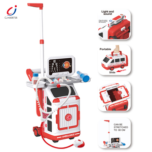 Ensemble de jouets d'ambulance de simulation Chengji Doctor Set : <span class=keywords><strong>chariot</strong></span> de <span class=keywords><strong>docteur</strong></span> en plastique pour une expérience interactive et éducative - Product Image 3