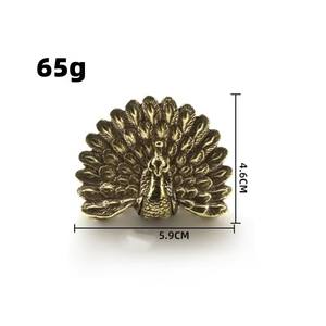 تمثال الطاووس الحرف اليدوية الحلي الطاووس النحاس المنزل الحلي محاكاة اللعب - Product Image 1