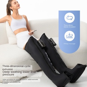 Masseur de jambes portable à ondes d'air avec fonction de minuterie, pétrissage, pression et thérapie des pieds, couvre-jambes à air, instrument de beauté - Product Image 4
