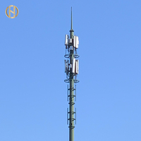Tour monopée à cellules galvanisées, avec antenne, 2 — 4G, à chaud