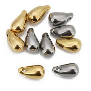 Stainless Steel Teardrop Pendant Water Drop Shape Gold <b>Silver</b> Color DIY Jewelry Accessories For Necklace Bracelet <b>Charms</b> - Product Image 3