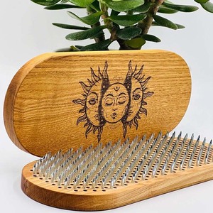 घरेलू फर्नीचर एक्यूपंक्चर पैर मालिश योग अभ्यास हल्के बोर्ड प्राकृतिक ओक लकड़ी साधु बोर्ड 10 मिमी लकड़ी के साधु बोर्ड - Product Image 6