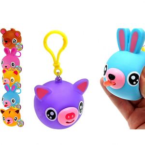 Juguete de PU Personalizado para Niños, con Forma de Animales (Cerdo, Pingüino, Tigre) que Dispara Bolas - Product Image 1
