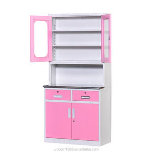 Haute qualité Top vente porte de placard médical <span class=keywords><strong>armoire</strong></span> de meubles dentaires hôpital en métal verre <span class=keywords><strong>armoire</strong></span> en acier inoxydable - Product Image 3