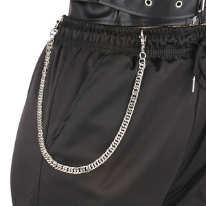 yueli Hip Hop Metal Waist <b>Chain</b> Zinc Alloy Single Layer White K Pendant <b>Chain</b> For Halloween Fashion Body <b>Chain</b> - Product Image 2