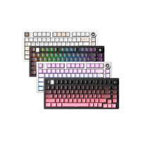 Clavier de jeu sans fil BT LEOBOG Hi75C Pro, programmable, tri-mode, éclairage RGB, clavier de jeu à touches remplaçables à chaud