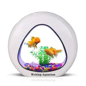 Sunsun – Mini réservoir de poissons de bureau créatif, éclairage LED avec système de filtrage YA-YB - Product Image 1