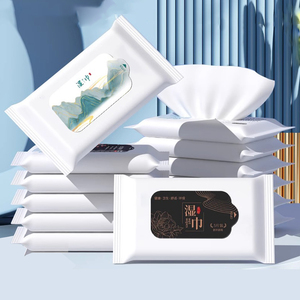 Tùy chỉnh bông dùng một lần khăn ướt cho khách sạn và phục vụ hội nghị thương mại nhỏ sử dụng Logo in khăn lau ướt - Product Image 1