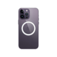 Coque de téléphone transparente en acrylique magnétique ultra-claire pour iPhone 17 16 Pro Max, étui transparent pour iPhone 14 Pro Max