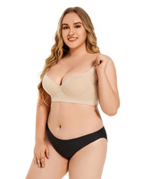 Soutien-gorge push-up à armatures ultra confortable et très élastique pour grandes tailles, lingerie sculptante sexy pour poitrines généreuses