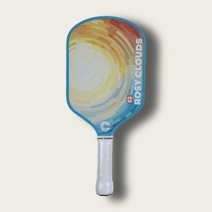 Racchetta da Pickleball Professionale Rosy Clouds in Fibra di Carbonio T700 Termoformata, 235g Leggera, Nucleo in Schiuma EVA da 16mm per Potenza - Product Image 6