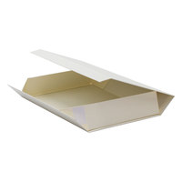 Emballage personnalisé pour vêtements de bébé et enfant, boîte-cadeau avec ruban en carton ivoire avec couvercle magnétique, 10 pièces