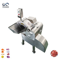 YouBan Multifunctionele 3D Snijmachine voor Vers Halfgevroren Vlees Cassave Mango Banaan Kaas Kubus Reep Plak Snijden SUS304