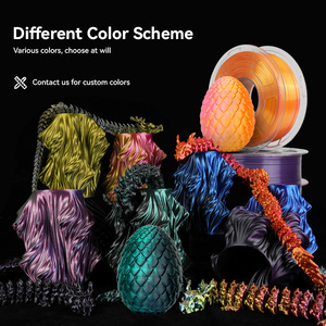 Sunlu 1.75mm 1kg 3D máy in <span class=keywords><strong>Filament</strong></span> ba màu thay đổi dần dần PLA <span class=keywords><strong>Filament</strong></span> lụa kết cấu <span class=keywords><strong>Filament</strong></span> - Product Image 2