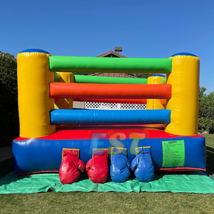 Anneau <span class=keywords><strong>de</strong></span> boxe gonflable en PVC pour fête en plein air, château plein d'entrain, arène <span class=keywords><strong>de</strong></span> boxe gonflable, jeux <span class=keywords><strong>de</strong></span> sport à vendre - Product Image 1