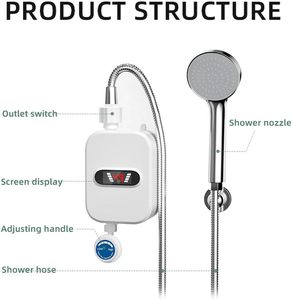 <span class=keywords><strong>Chauffe</strong></span>-<span class=keywords><strong>eau</strong></span> <span class=keywords><strong>électrique</strong></span> instantané sans réservoir intelligent et thermostatique <span class=keywords><strong>pour</strong></span> petite <span class=keywords><strong>salle</strong></span> <span class=keywords><strong>de</strong></span> <span class=keywords><strong>bain</strong></span>, douche, camping-car et usage extérieur, à économie d'énergie - Product Image 6